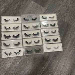 Mink lashes lot of 15